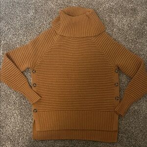 Elegant Tan Turtleneck Sweater